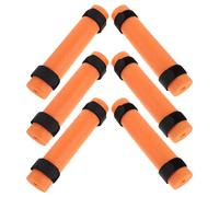 MUSISALY 6pcs Kayak Floats Stabilizing Rods Fishing Rod Floats with Deadline Material, Easy Adjustment and Stable Performance, Orange Colour, 7.68x1.38x1.38in, for Rough Seas and Calm Lakes