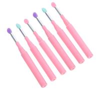 MUSISALY 6pcs Lip Eye Shadows Applicators Silicone Lip Brush Eye Shadow Brush Cap Women Makeup Tools Eyeshadow Makeup Tools