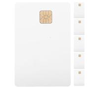 MUSISALY 6pcs White PVC Blank Id Cards for Access Control System, Multipurpose Application with Secure Data Transmission, Compact and Printable Identification Cards for Truck Drivers