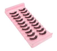 MUSISALY 7d Curly False Eyelashes 10 Pairs Natural Look Full Volume Fake Lash Extensions for Women Makeup