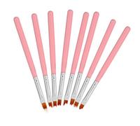MUSISALY 8pcs Diy Nail Art Pen Set Nail Art Brushes French Manicure Gel Polish Easy to Use for Petal Designs Waves Stripes for Professional Home Use
