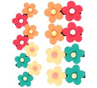 MUSISALY 8pcs Flower Hair Clips for Girls Duck Billed Hair Accessories for Toddlers and Boys and Girls Lightweight and Comfortable for Everyday Use