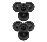 MUSISALY 8pcs Gym Replacement Wheel Rollers Fitness Equipment Wheels Black Pp Pa Easy Installation Enhanced Portability for Gym Equipment and Bicycles