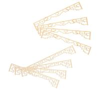 MUSISALY 8Pcs Mini Wood Hanging Screen Set for Dollhouse Decoration, Japanese Style Miniature Divider Accessories for Doll Furniture, Beige DIY Model for Dollhouse Scenes