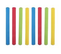 MUSISALY 8Pcs Multi-Color Sponge Relay Sticks with Soft Grip Handle for Track Relay Race Training, Team Passing Equipment for School Field Athletics and Student Running