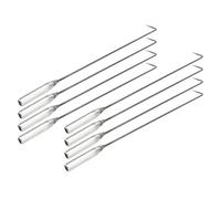 MUSISALY 8pcs Steel Fire Pit Poker Sticks Stove Fire Hooks with Comfortable Grip Multi-Functional Premium Steel Heating Stove Accessories for Home Heating