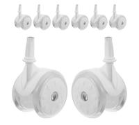 MUSISALY 8pcs Universal Walker Wheels Replacement Plastic Stroller Casters for Walker Accessories Cart and Pram Wheel Attachments for