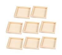 MUSISALY 8pcs Wooden Puzzle Organizer Tray for Craft Blocks Portable Montessori Puzzle Storage for Jigsaw Sorting for Family Interaction and Travel
