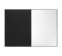 MUSISALY A4 Light Reflector Foldable Photography Cardboard Reflective Board Black Silver White Stand Still Increase Light and Dark Contrast for Studio and Portrait Shooting