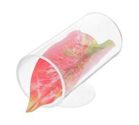 MUSISALY Acrylic Aquarium Tunnel Betta Fish Hideout and Shrimp Shelter with Realistic Plant Leaves, Unique Design Decorative Piece Hideout for Fish Tank and Aquarium