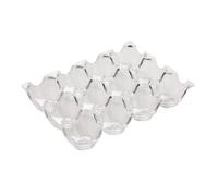 MUSISALY Acrylic Egg Tray 12-grid Egg Storage Box for Kitchen Cabinets and Pantry to Protect and Prevent from Getting Crushed