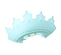 MUSISALY Adjustable Kids Shampoo Cap Waterproof Bath Hat for Children Soft Eye and Ear Protection Blue Bathing Hat for Baby Hair Wash Safety