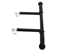 MUSISALY Adjustable Stroller Handle Extension Bar 22mm with Anti-Slip Grip, Pushchair Armrest Lengthener Compatible with Prams and Trolleys, Black Handlebar Extender for Travel and Outdoor