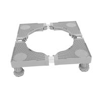 MUSISALY Adjustable Washing Machine Stand Grey Vibration Pedestal Mobile Base Storage Rack