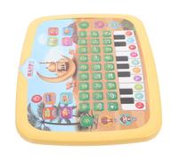 MUSISALY Arabic Learning Pad for with Letter Sounds, Interactive Educational Alphabet Studying , Yellow Early Development Electronic Learning Device for