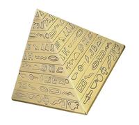 MUSISALY Ashtray Vintage Metal Windproof Retro with Lid Design European Pyramid Artistic Multifunctional Use Inspired by Egyptian Pyramids for Home and Office