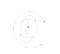 MUSISALY Atom Mobile Science Decor Hanging Mobile Dynamic Balanced Pendant Planet Model Educational Physics Boys and Girls’ Science Projects