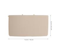 MUSISALY Automotive Sun Visor Mirror Cover Replacement Light Grey Vanity Mirror Cover with Flip Design Auto Interior Visor Accessory