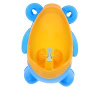 MUSISALY Baby Boy Urinal Frog Cartoon Potty Training Tool Standing Wall-Mounted Toddler Pee Trainer Blue Portable Potty for Boys with Green Airplane Target, Home Use Assorted Style