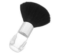 MUSISALY Barber Neck Duster Brush Soft Hair Cleaning Tool for Broken Hair Removal Ergonomic Grip Practical Design for Salon and Personal Use White Transparent