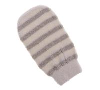MUSISALY Bath Glove Exfoliating Shower Scrubber Mitt 11.2 X 0.5Cm Flax Cotton Material No Irritation Soft Texture for Bathing Sauna Skin Care