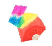 MUSISALY Belly Dancing Fan Silk Long Silk Dance Fan Children's Dance Props Foldable Stage Performance