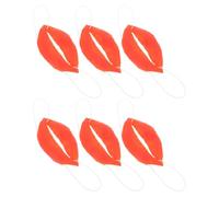 MUSISALY Big Plastic Mouth Props Featuring Thick Red Sausage Lips 6pcs with Elastic Bands and Secure Fit Cosplay for Funny Performances and Festival Entertainment