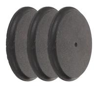 MUSISALY Bin Stability Accessory 3pcs Round Plastic Base Weight Blocks with Anti-Tip Design for Garbage Bins in Living Room and Kitchen