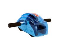 MUSISALY Blue Four-wheel Ab Roller with Gear for Core Muscle Strengthening Ergonomic Non-slip Handles Fitness Roller for Home and Gym Exercise Lightweight Abdominal Wheel for Safe Full-body