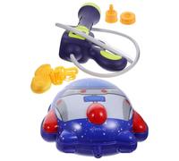 MUSISALY Boys and Girls Beach Water Toy Backpack with Pull-out Water Pump Large Blue Rocket Design Plastic Summer Pool Toy and Pool Fun Random Color