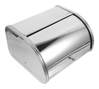 MUSISALY Bread Box with Metal Storage and Keeping Function Stainless Steel Large Capacity for Kitchen Countertop Suitable for Bread Shop Or Baking Room Use for Bread Shop Or Baking Room Use