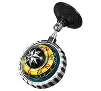 MUSISALY Car Boat Dashboard Compass Ball with Suction Cup, Compact Abs Material Vehicle Compass for Road Trips, Space-saving Direction Pointing Guide Ball for Automotive and Marine Use