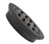 MUSISALY Cast Iron Floor Drain Cover Black round Rust-proof Drain Strainer Prevents Debris Entry for Garden Drainage and Shower Embedded Rooftop Ground Leakage Tool