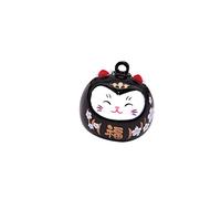 MUSISALY Cat Bell Pendant Accessories for Projects Black Copper Hanging Decor for Backpacks Costumes Keychains and More Reusable for Luck