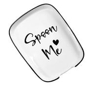 MUSISALY Ceramic Spoon Rest for Kitchen and Dining Table Cooking Spoon Rest with Elegant Appearance and Good Texture and Dining Table Decor