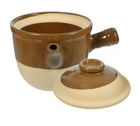 MUSISALY Chinese Medicine Stewing Pot Medicine Pot 2l Pottery Clay High Temperature Resistance Anti-Skid Handle Suitable for Spicy Fragrant and Rice Noodles Cooking