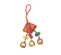 MUSISALY Chinese New Year Hanging Bell Decor with Red Cloth Material, Easy to Hang and Fine Workmanship, Outdoor Decoration for Spring Festival and New Year Celebrations Assorted style