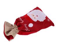 MUSISALY Christmas Drawstring Gift Bag Linen Pouch Small Size S for Candies and Cookies, Easy to Open and Close, for Holiday Party and Yuletide Gathering