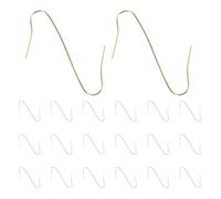 MUSISALY Christmas Ornament Hooks Tool-Free Installation, Gentle on Delicate Surfaces 300pcs Mini Metal Iron Hooks with Polished Golden Finish for Stockings and Ornaments for Holiday