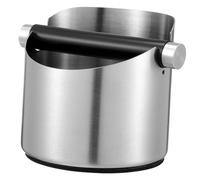 MUSISALY Coffee Ground Knock Container Stainless Steel Espresso Dump Bin Round Shape and Stable Base for Home and Coffee Shop Use