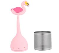 MUSISALY Creative Tea Strainer Tea Filter 5.89x1.45x1.45inch Stainless Steel Silicone Reusable Stylish Design for Home Brewing