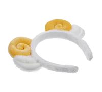MUSISALY Cute Sheep Horn Hair Hoop Croissant Headband for Women Dalmatian Ears Headwear for Animal Fancy Dress Sheep Ears Headband for Adult Party Decorations