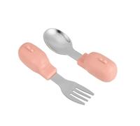 MUSISALY Cute Spoon Fork for Toddlers Cutlery Stainless Steel Ergonomic Learning to Eat