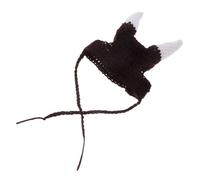 MUSISALY Cute Viking Pirate Horn Cat Hat for Pets, Soft Yarn Material Comfortable Fit, Adorable Design for Parties and Photo Shoots, Animal Headgear for Cats and Dogs