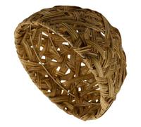 MUSISALY Decorative Dome Lampshade E27 Base Handwoven Faux Rattan for Living Room Bedroom Ceiling Light Fixture