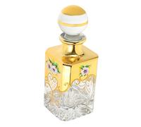 MUSISALY Decorative Glass Perfume Bottle Travel Empty Refillable Perfume Holder Vintage Atomiser Large Capacity Essential Oil Bottle Diffuser Ornament