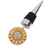 MUSISALY Decorative Wine Bottle Zinc Alloy Material with Studded Design Reusable Seal Ensuring Freshness for Vodka and Brandy Bottles at Parties and Other Settings
