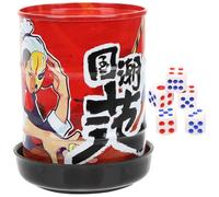 MUSISALY Dice Cup with Dice for Board Games and Party Entertainment Smooth Texture and Comfortable Grip Easy to Clean and Practical Design