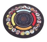 MUSISALY Divination Rubber Table Mat with Creative Tarot Pattern Non-slip Astrology Table Protector for Card Reading and Divination Games Comfortable Touch Decorative Tarot Cloth for