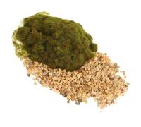 MUSISALY DIY Static Grass Powder and Stone for Miniature Fairy Garden Mixed Color Grass Dressing Scatter with Realistic Pebbles Landscape Model Material for Sand Table and Micro Scenery